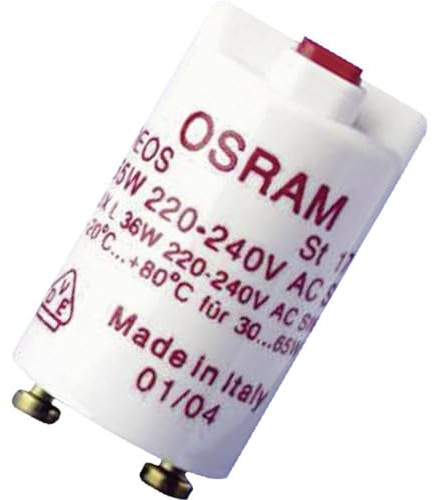 Osram Starter 171 Safety, för enkel krets av lysrör, grå