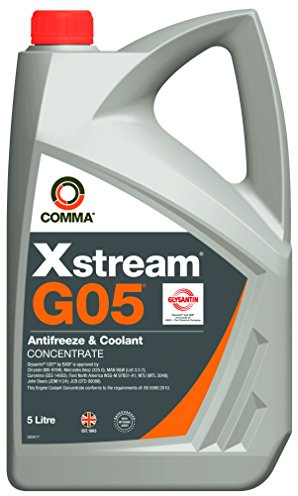Comma XHD5L Xstream G05 Antifreeze and Coolant Concentrate, 5 Liter, Yellow