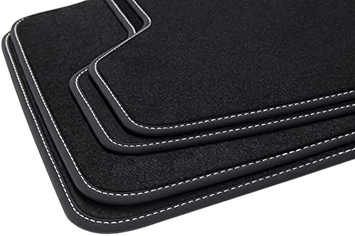 tuning-art B21 Winter Fußmatten passend für BMW 3er E46 Cabrio 2000-2007 Gummirückseite
