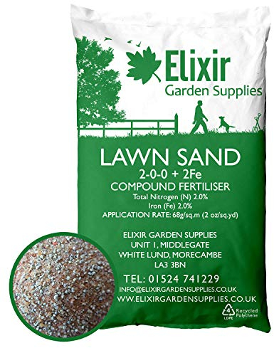 Elixir Gardens | Lawn Sand Professional Grass/Paddock Top Dressing With Added Nitrogen | 5kg Bag, treats 70 sqm