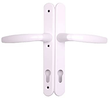 Upvc Door Handle 200mm Screw Fixings 3 Hole Fix - White
