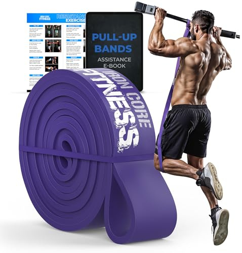 Pull Up Assistance Bands for Men and Women – 40-80 lb Heavy Duty Resistance Band for Assited Pull Ups – Long Loop Thick Exercise Bands for Home Gym Working Out Assist, Stretching & Mobility Workouts