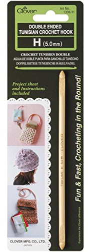 Clover 1306/H Double Ended Tunisian Crochet Hook-H/5mm