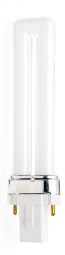 Satco S8304 4100K 7-Watt G23 Base T4 Twin 2-Pin Tube for Magnetic Ballasts