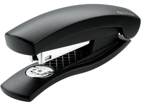 Novus C 1 Heftgerät (15 Blatt Heftleistung, inkl. 200 Heftklammern, preiswerter Kunststoffhefter) schwarz