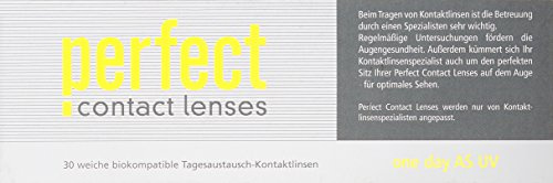 Perfect One Day AS UV Tageslinsen weich, 30 Stück / BC 8.60 mm / DIA 14.20 mm / -12 Dioptrien