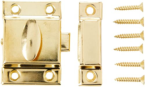 Bulk Hardware BH01552 roterande skåpslås mässing, 40 mm
