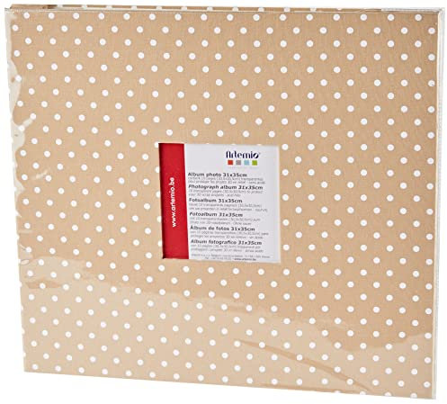 Artemio 11010011 Album photo 30 x 30 cm Gris à pois blancs