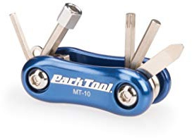 Park Tool MT-10 Mini Fold Up Multi-Tool, Blue