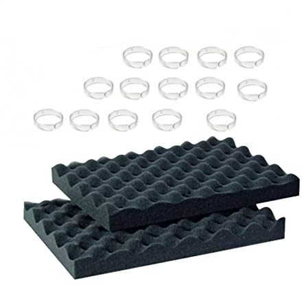 Zodiac set di 2 spazzole in schiuma + 14 clip per robot indaco w0887a