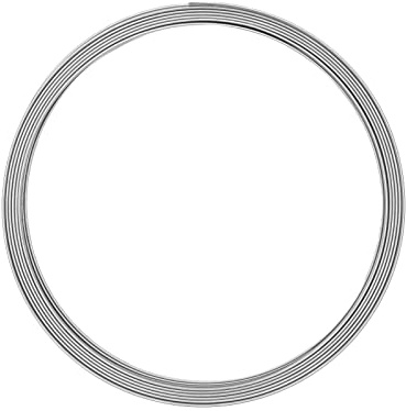 Vaessen Creative Filo di Ferro Modellabile Piatto da 5 m x 1 mm x 5 mm Argento – Filo Flessibile per Creazioni Floreali, Realizzazione di Gioielli e Modellismo
