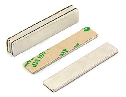 Magnete Neodimio N42 Adesivo Per Arti, Artigianato, Produzione Di Modelli, Fai -Da -Te, Hobby, Ufficio E Casa - 50mm x 10mm x 2mm Di Spessore - 5,5kg Di Tiro - Pacchetto Di 10