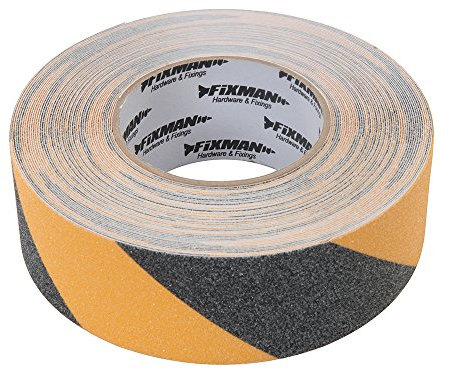 Fixman 190583 Nastro anti-scivolo 50 mm x 18 m Nero/Giallo