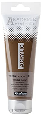 Schmincke - AKADEMIE Acryl color, Umbra natur in 120 ml-Tube, 23667012, feine Künstler-Acrylfarbe, brillant, hoch lichtecht und kadmiumfrei, für Acrylmalerei, Mixed Media