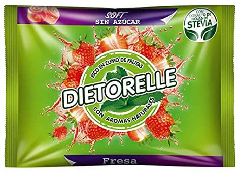 Caramelos Fresa Sin Azúcar 800 Gr de Dietorelle