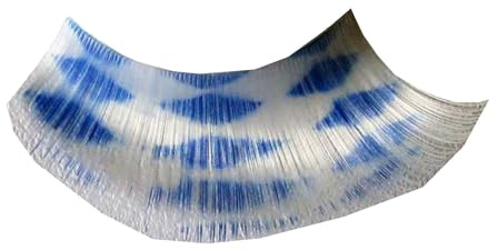 Eulenspiegel 001417 - Cils artificiels, Bavaria, blanc/bleu, 1 ml de colle spéciale pour cils, instructions, pour carnaval, fête à thème