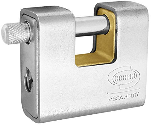 LUCCHETTO PER SERRANDA CORAZZATO PL281 81 mm. Corbin