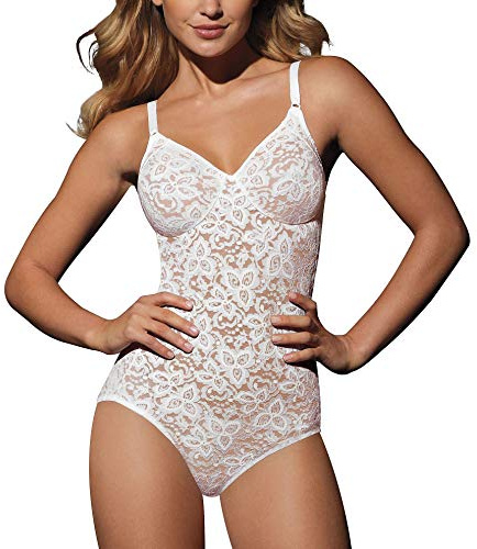 Bali Women’s Shapewear Firm Control Lace ‘N Smooth Built-in Bra Body Shaper Fajas DF8L10