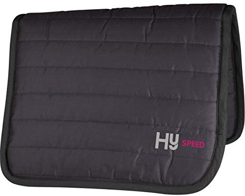 HySPEED Thick Reversible Comfort Protection Poly Saddle Pad/Saddlecloth-Black
