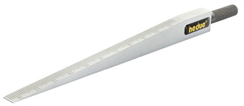 hedue® Messkeil S610 - Messung von Unebenheiten, Neigungen und Spalten, aus mattverchromtem Stahl, mit Skala 0,5-11 mm, Ablesung 0,1 mm