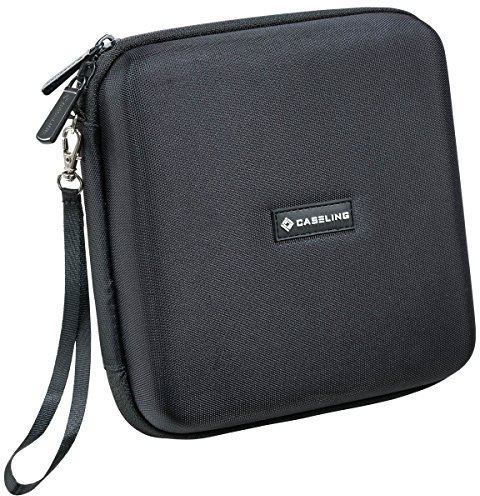 Caseling Hard Case - 7.2x7.2x2.2 - for External USB, DVD, CD, Blu-ray Rewriter/Writer and Optical Drives - Portable Carrying Travel Storage Case - EVA ProtectionBlack