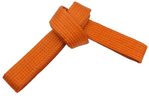 Karate Belt ORANGE,Extra Small Kids, Junior Special Kids size Easy Tie (160cm) Length For CHILDREN, Karate, Kickboxing, Shotokan, Shito-Ryu, Goju Ryu, All Styles Of Martial Arts