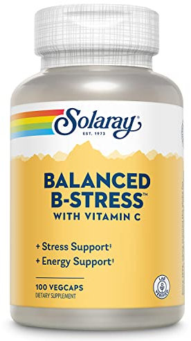 SOLARAY Nutritionally Balanced B, 100 Cápsulas, Ayuda conta el estrés