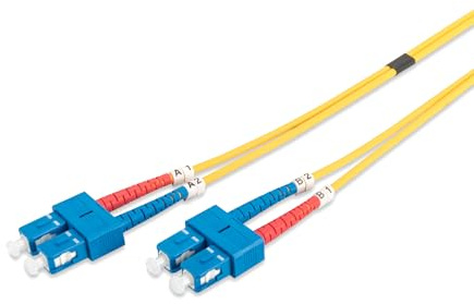 DIGITUS DK-2922-02 – Câble À Fibre Optique OS2 – 2 m – SC à SC – Câble Fibre Optique Duplex – 1/10 Gbit/s – SM Monomode LAN – Type De Fibre : 9/125 – Jaune (Yellow)