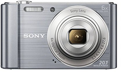 Sony DSC-W810 Camera Silver 20.1MP, 6x Zoom 2.7LCD