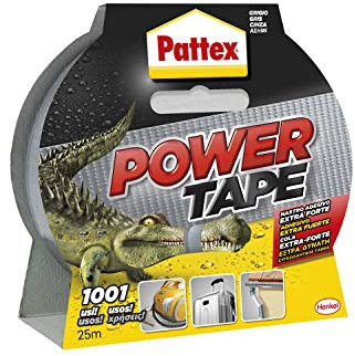 Pattex Power Tape Allzweck-Klebeband, 25 m, Grau