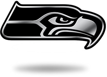 Rico Industries NFL Seahawks Chrome Finished Auto Emblem 3D Sticker