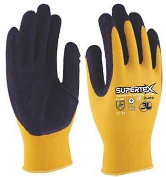 FLEXITUB. S.L. GUANTE DE TRABAJO NYLON AMARELO 8 UNIDADES DERECHA
