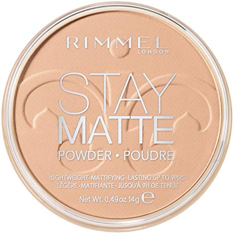 Rimmel London Stay Matte Pressed Powder 005 Silky Beige Houppe à Poudre 14 g