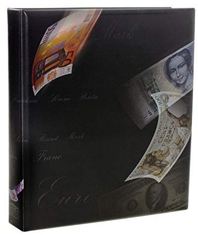 SAFE 1269 ARTline Design Banknotenalbum Mixed | inkl 8 Ergänzungsblätter 2x1276, 4x 1277, 2x1278 | Banknoten Sammelalbum 2-seitige Nutzung der Blätter
