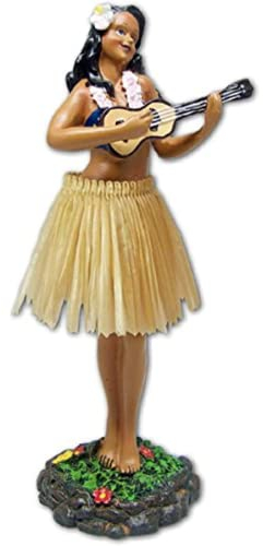 exotenherz - Hawaii Miniature Dashboard Hula Doll - Girl groß mit Ukulele