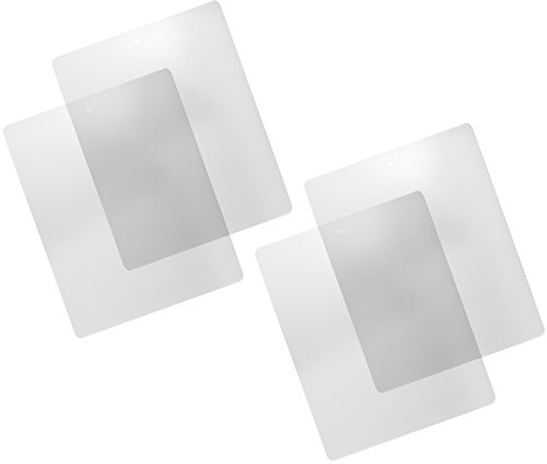 com-four® 4x flexibles Schneidebrett - biegsame Küchenunterlage 38 x 30,5 cm - lebensmittelechte Schneidematte aus Kunststoff - stabile Bastelunterlage für Haushalt, Hobby und Handwerken