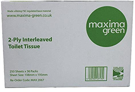 Maxima Bulk Toilet Tissue, Pack of 36, White