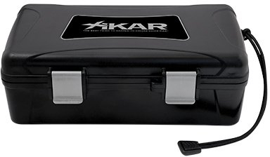 Humidor da viaggio Xikar, per 10 sigari, con inserto per degustazione