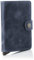 Secrid – Porte-Cartes Rigide en Cuir et Aluminium, Bleu