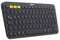 Logitech K380 Kabellose Bluetooth-Tastatur, Multi-Device & Easy-Switch Feature, Windows- und Apple-Shortcuts, PC/Mac/Tablet/Handy/Apple iOS+TV, Deutsches QWERTZ-Layout - Grafit