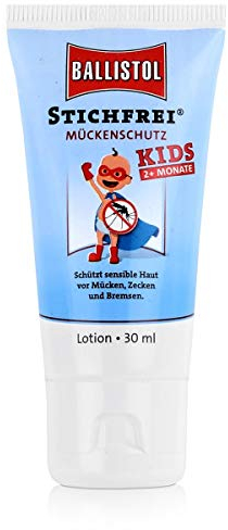 BALLISTOL 26815 Stichfrei Mückenschutz Kids 30ml Lotion - Insekten-Abwehr für Baby, Kleinkind, Schwangere - bis 8h Schutz