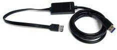 StarTech. com Cavo Adattatore da 0.9 m da USB 3.0 SuperSpeed a eSATA – Nero – Adattatore per cavo, USB 3.0 a, eSATA, maschio/maschio, nero, 1,3 m, CE, FCC, RoHS)