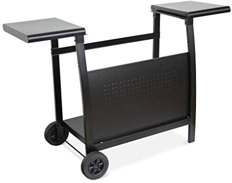 Alice's Garden - Desserte pour plancha au gaz - Chariot Porthos 3 brûleurs - Chariot Barbecue Noir. Cuisine extérieure. roulettes