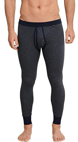 Schiesser Herren Lange Unterhose Mit Eingriff - Feinripp Retroshorts, Dunkelblau_154800, L EU