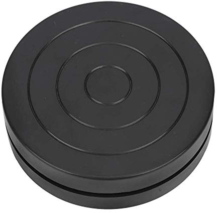 Plato Giratorio de Cerámica Rueda para esculpir 4.52 pulgadas de diámetro Plástico Doble lado Rueda de plástico Cerámica Pequeña mesa de rotación de clase de arte