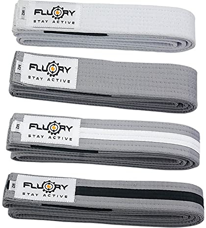 FLUORY Ceinture de jiu-jitsu brésilien pour enfants, 100% coton