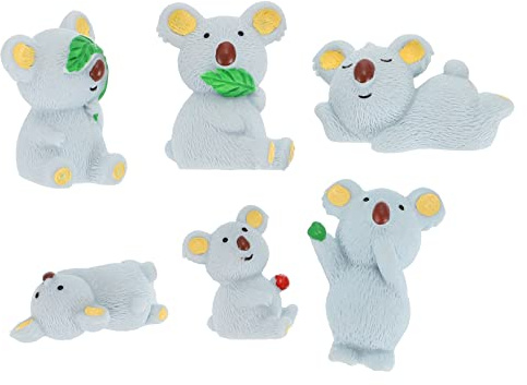 Happyyyami - Figura de Juguete (12 Unidades), diseño de Animales pequeños, diseño de Koala