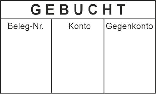 Kontierungsstempel - mit Professional 5274 Textstempel – Custom- 60x40 mm, in verschiedenen Ausführungen, Büro, Buchungsstempel, Firmenstempel