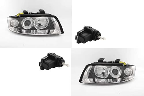 Johns, Scheinwerfer passend für Audi A4 8E 11/2000-11/04 Set Links Rechts m. Stellmotor