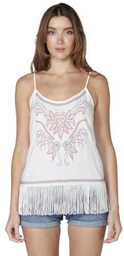 Koroshi Blusa Mujer Tirantes Bordado Floral 2312BL99